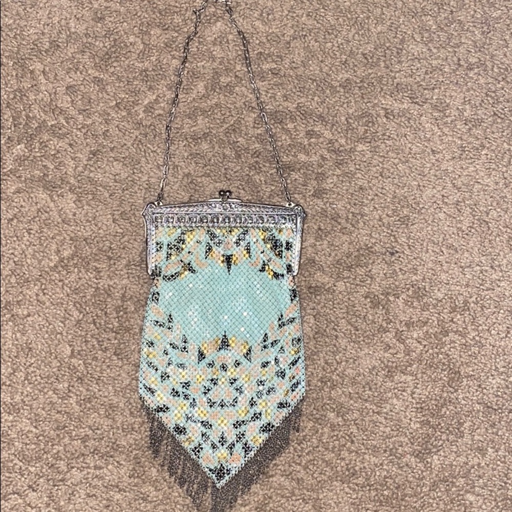 Mandalian Mesh Flapper Purse Art Deco 1920